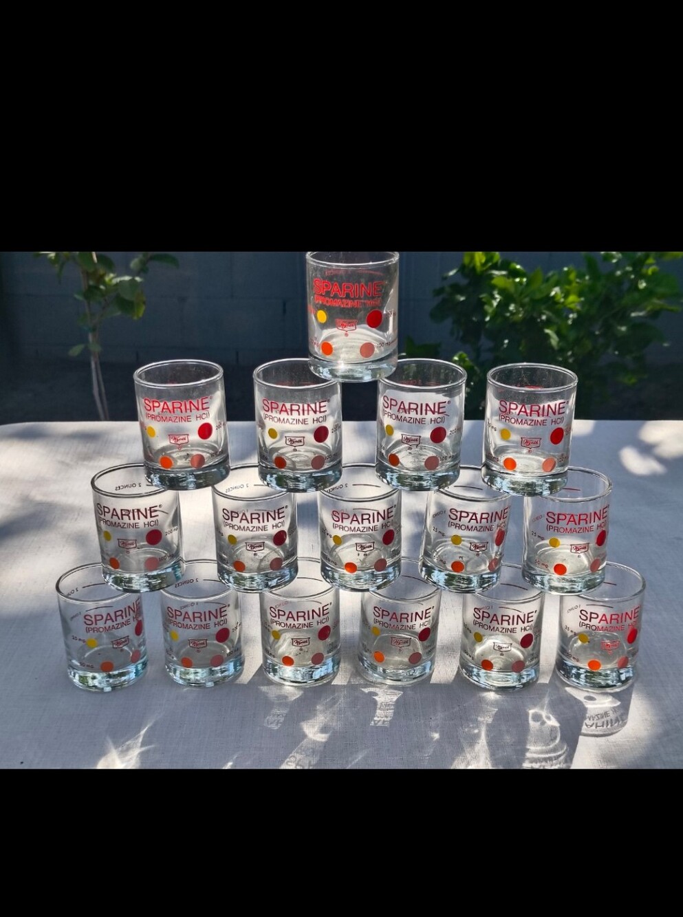 Set of 16 Vintage Libbey GLass Wyeth Sparine Measuring Cups 2 OZ
